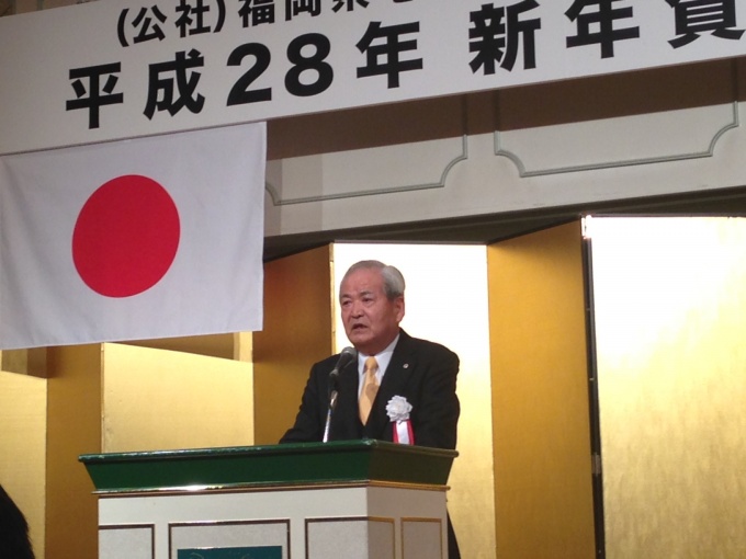 「住み心地の良い、安全安心なまちづくりを行なっていく」と述べる、川邉支部長