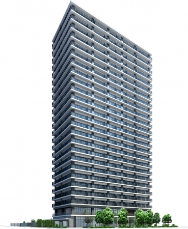 分譲マンション「アルファグランデ千桜タワー」外観完成予想図