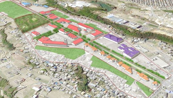 計画地の一部の完成予想図