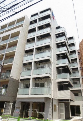 分譲マンション「スカイコートパレス月島」外観