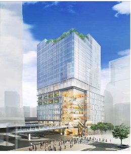「道玄坂一丁目駅前地区第一種市街地再開発事業」完成イメージ