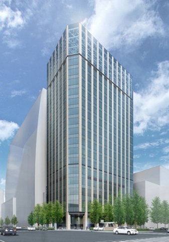 「(仮称)日鐵日本橋ビル建替計画」外観完成予想図