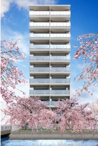 分譲マンション「エストゥ マーレ門前仲町」外観パース