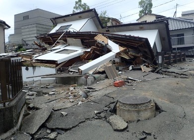 谷底低地部における家屋被害状況