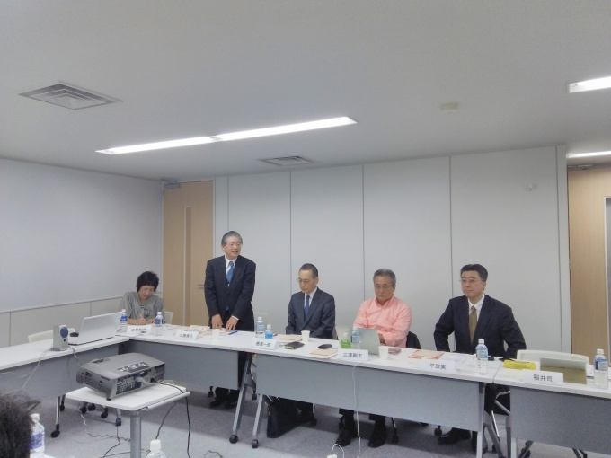 協会の使命を説明する理事長の三橋博巳氏