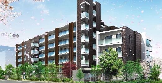 分譲マンション「リストレジデンス用賀」外観完成予想CG