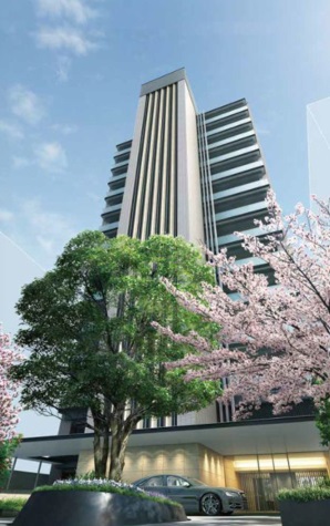 分譲マンション「ONE AVENUE(ワンアベニュー)一番町文人通り」外観完成予想CG