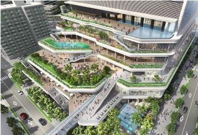 「(仮称)竹芝地区開発計画」イメージ