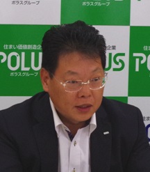 戸建分譲の好調について、「低金利の影響は大きい」と語る中内氏