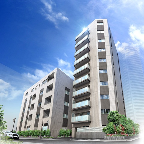 分譲マンション「デュオステージ巣鴨」外観完成予想図