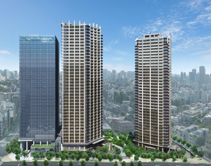 最優秀賞を獲得した「Brillia Towers 目黒」の外観完成予想図