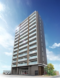 新築分譲マンション「クリオ ラベルヴィ呉服町」外観完成予想CG