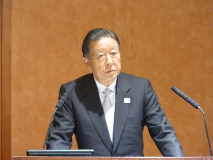 「今後も社会的要請に応えていくことが重要なミッション」と述べる同協会会長の岩沙弘道氏