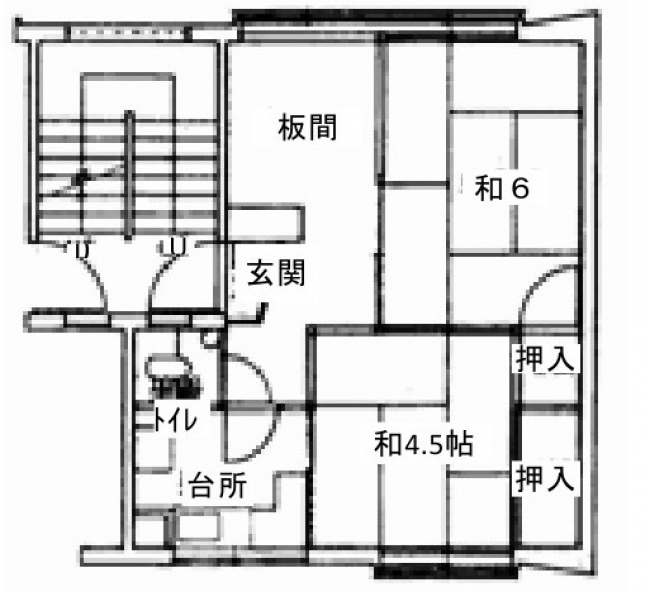 今回居住実験をする部屋の間取り