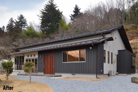 高齢化に備え、木造2階を平屋に減築した事例(リフォーム後)