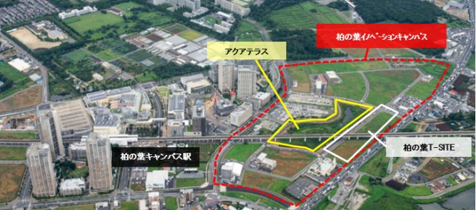 アクアテラスの位置図