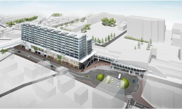 「瀬谷駅南口第1地区第一種市街地再開発事業の施設建築物のイメージ