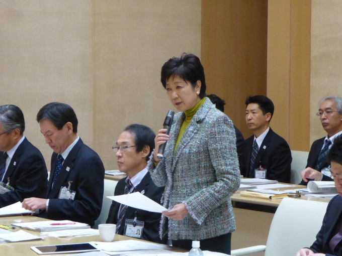 業界団体と意見交換した小池都知事