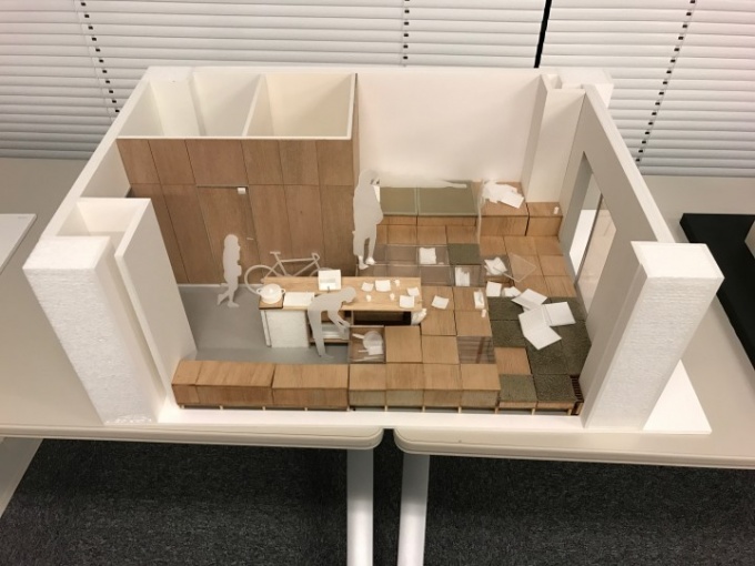 最優秀賞「麻布十番床下収納基地」模型