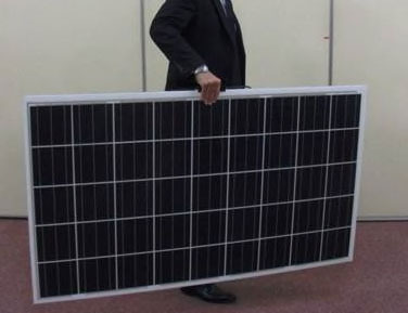 軽量の太陽光パネル