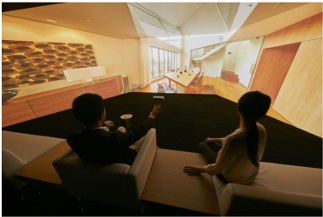 「THE VISION HEBEL HAUS」内部イメージ。さまざまな間取りやインテリアを体感できる