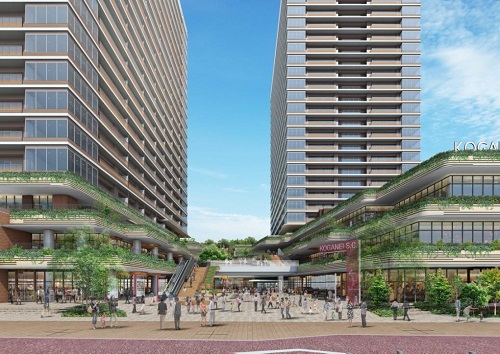 「武蔵小金井駅南口第2地区第一種市街地再開発事業」イメージ