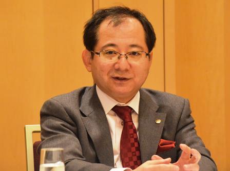 住宅事業は、「再開発や複合型開発など長期型へシフトしていく」とした植村社長