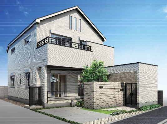 「浜田山モデルハウス」外観予想図