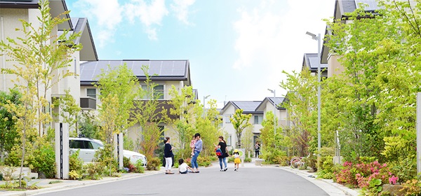 「SMA×ECO TOWN 晴美台」のまちなみ