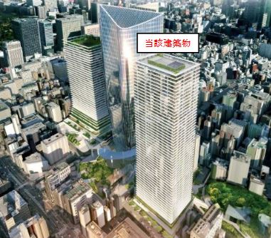 「愛宕山周辺地区(I地区)開発事業」完成予想図