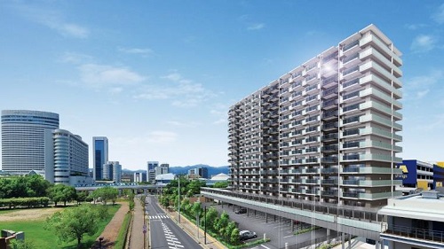 「クレヴィア神戸ポートアイランド」外観完成予想図