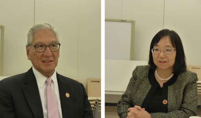 アレン M 岡本氏(写真左)とボイラン速川和子氏(写真右)