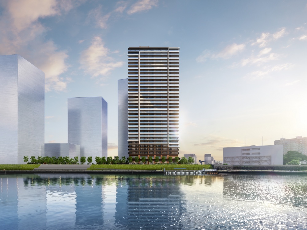 A major mixed-use redevelopment project, AQUA GATE Senju Okawabata, is moving forward in Adachi-ku, Tokyo.